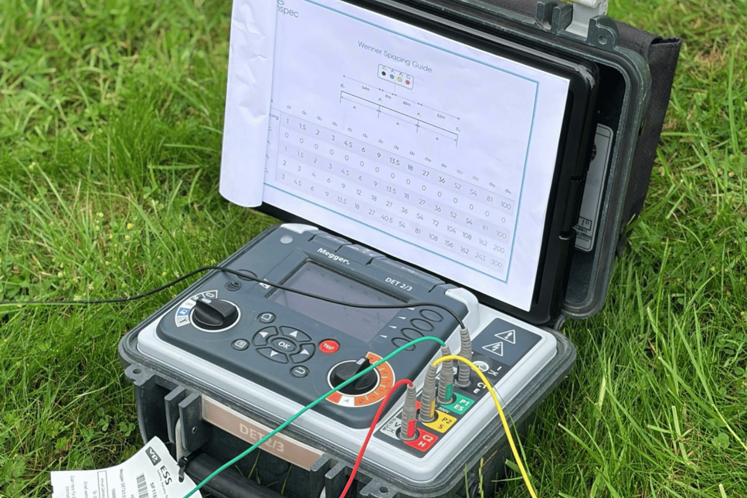 wenner spacing soil resistivity testing